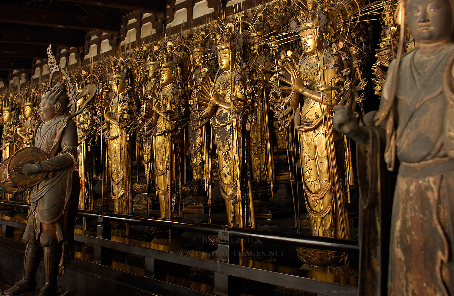 Les statues du Sanjûsangen-dô (source : www.digital-images.net)